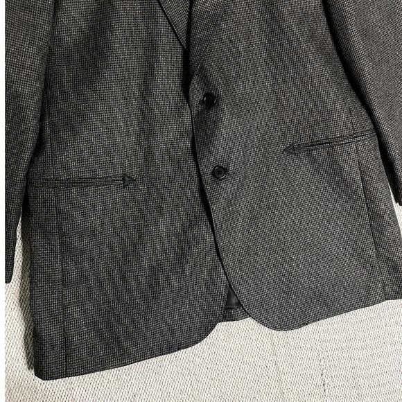 Vtg Circle S Dallas Texas Blazer Men's 42R Gray/Black Tweed Western Style - Picture 5 of 13